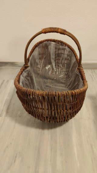 Cesta Mimbre XXL con Forro Plástico