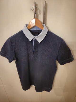 Lote 2 polos Massimo Dutti azules