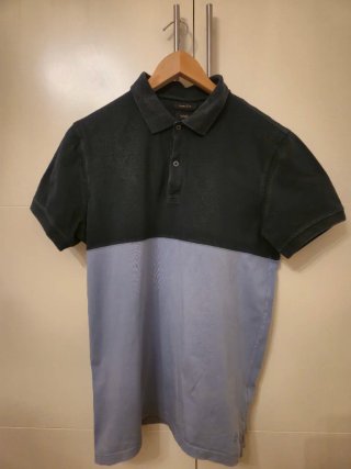 Lote 2 polos Massimo Dutti azules