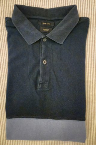 Lote 2 polos Massimo Dutti azules