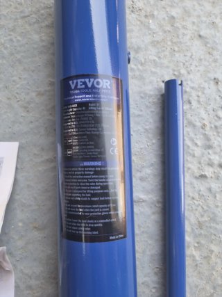 VEVOR Cilindro Hidráulico Largo Azul 8T