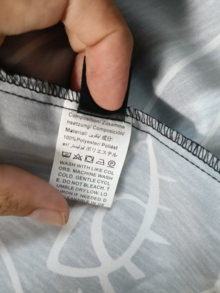 Camiseta Estampada Azul Marino Blanco Talla XL