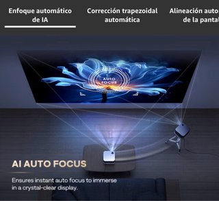Proyector Aurzen Boom 3 Negro/Plata