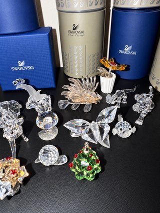 Collezione Swarovski 29 pezzi con scatole