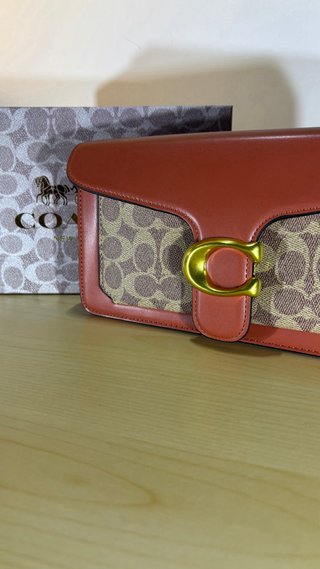 Borsa Coach Beige/Rosso