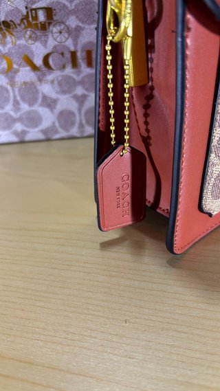 Borsa Coach Beige/Rosso