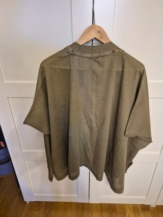 Chaleco Mango punto calado verde Talla Única