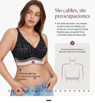 Sujetador moldeador estampado leopardo