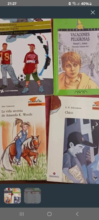 4 libros juveniles
