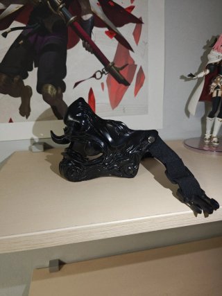Mascara Oni Cosplay Negra