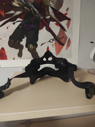 Mascara Oni Cosplay Negra