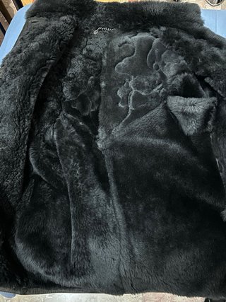 Montone vintage pelle spagnola shearling taglia M