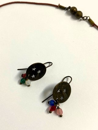 Collar y pendientes Boho etnico