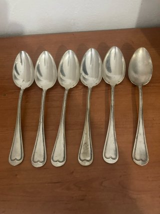 Lote 6 Cucharas Francesas Plata APOLLO