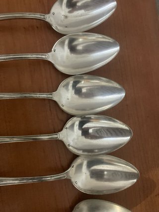 Lote 6 Cucharas Francesas Plata APOLLO