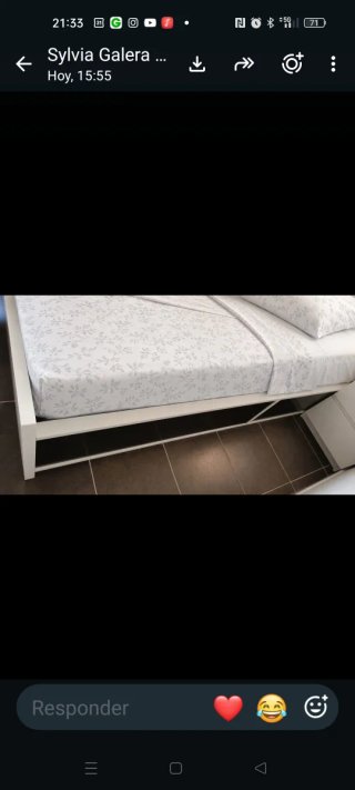 Cama individual Ikea blanca cn cajones en Tenerife