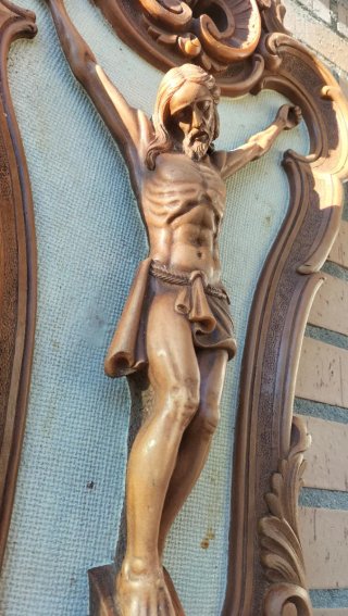 Crucifijo Neobarroco Pared madera