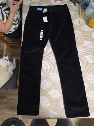 Pantalón pana caballero negro Talla L