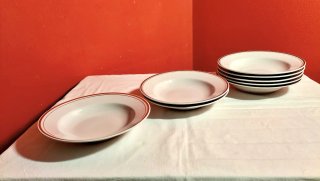 8 Piatti Fondi Vintage JUGOPORCELAN Titov Veles