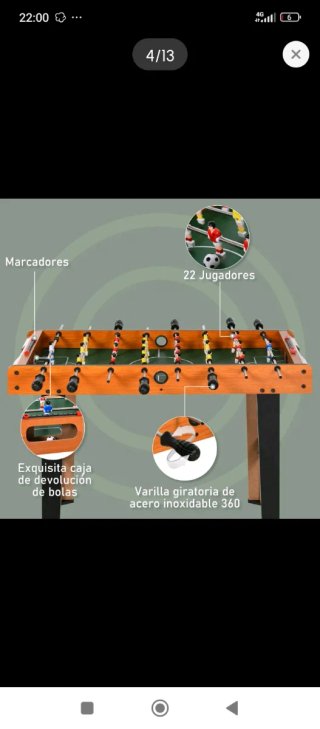 Futbolín para niños