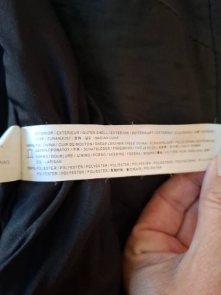 Cazadora Piel Negra Stradivarius Talla M