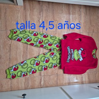 Pijama Grinch Talla 2-3 años