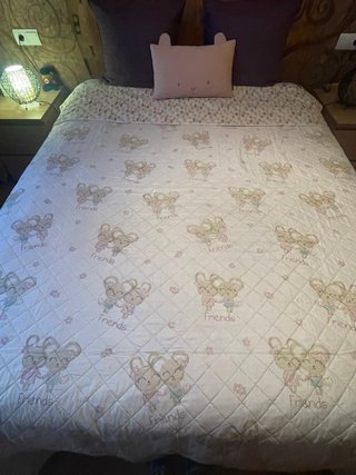 Colcha infantil ratones y cojín