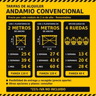 Alquiler Andamio Convencional