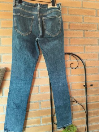 Pantalón Zara Mujer Azul