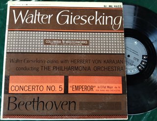 LP Beethoven, W. Gieseking Concerto no.5, años 50