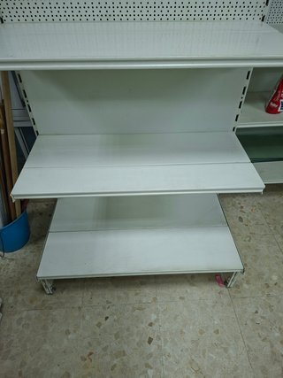 Estantería Modular Metálica Góndola Blanca