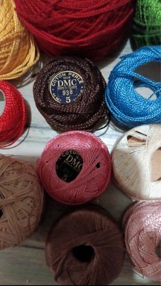 Lote Hilos Perlé DMC y Varias Marcas