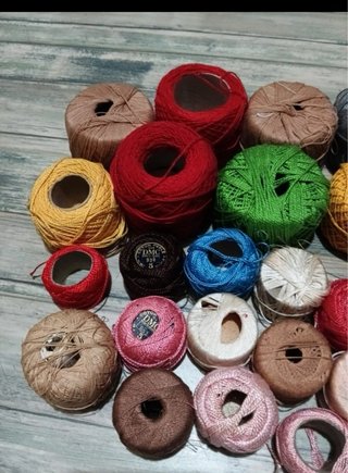Lote Hilos Perlé DMC y Varias Marcas