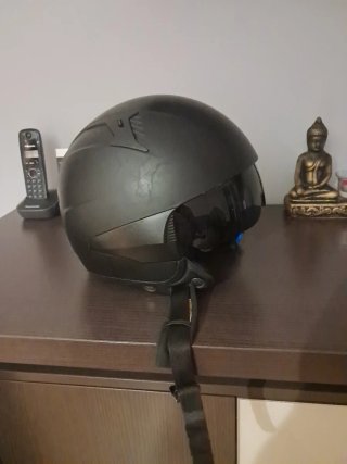 Casco Moto Negro Talla L