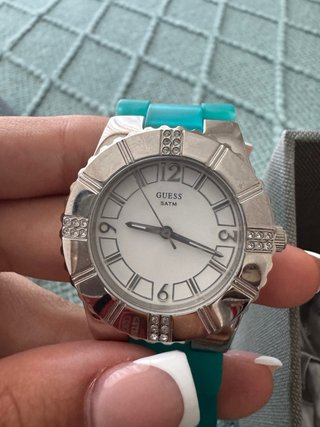Reloj Guess Mujer Turquesa Nuevo
