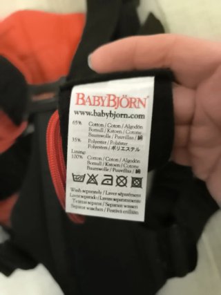 Mochila Portabebés BabyBjörn Negra
