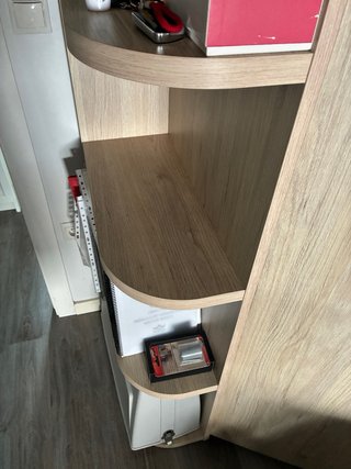 Armario juvenil esquinero madera