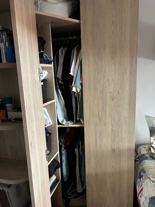 Armario juvenil esquinero madera