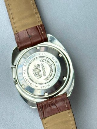 Reloj Orient Automático Vintage Esfera Rayada 37mm