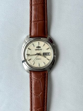 Reloj Orient Automático Vintage Esfera Rayada 37mm