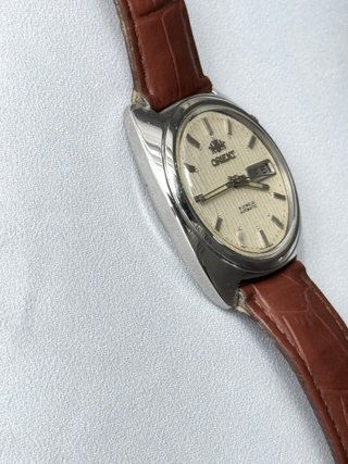 Reloj Orient Automático Vintage Esfera Rayada 37mm