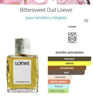 Bittersweet Oud Loewe perfume.