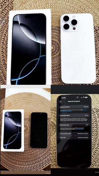 iPhone 16 Pro Max 256GB Negro/Blanco