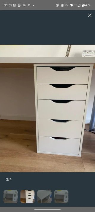 Escritorio Ikea con cajones