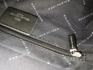 Borsa Balenciaga Rosso Pelle Fibbia Argento