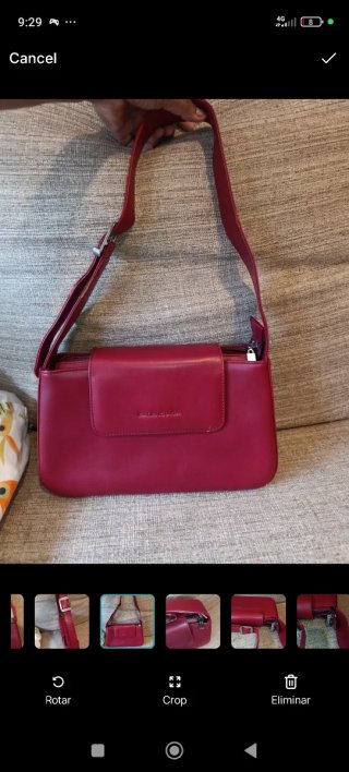 Borsa Balenciaga Rosso Pelle Fibbia Argento