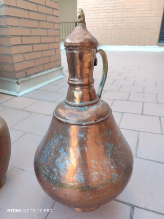 Juego de 3 Vasijas Árabes Metálicas