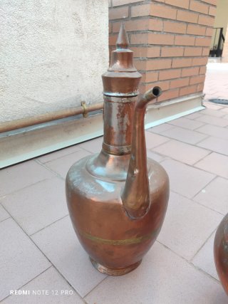 Juego de 3 Vasijas Árabes Metálicas