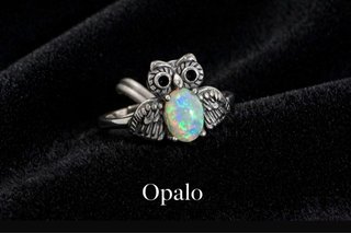 Anillos ópalos plata 925 ajustables PRECIO UNIDAD