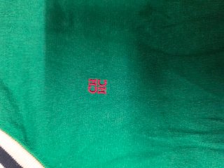 Jersey Carolina Herrera Verde con Rojo